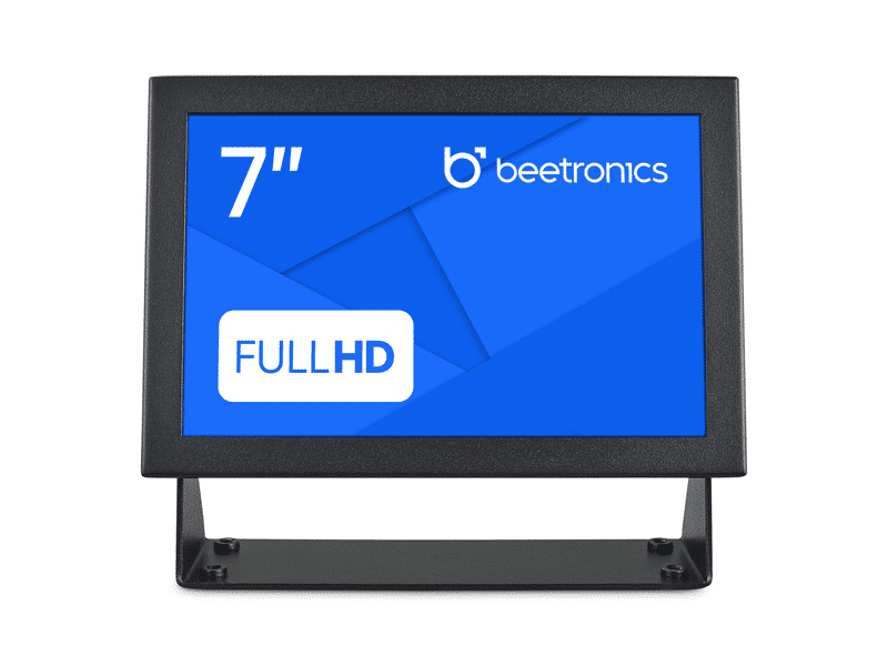 Beetronics 7 Inch Monitor Full HD display   Industrial 7" HDMI, VGA, Video display   12/24 Volt
