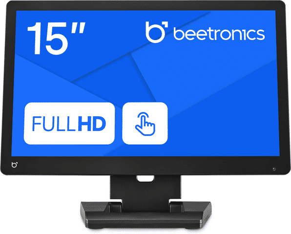 15 inch Touchscreen Monitor   Professional Use, POS, Industrial   HDMI, VGA, USB   Full HD 1080p   Beetronics