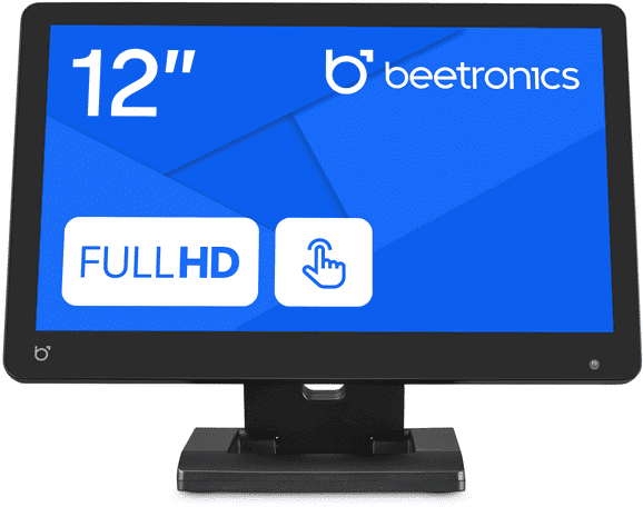 Beetronics 12" Touch Screen Monitor with HDMI, VGA & USB   Small Touchscreen for Industry, HMI, POS