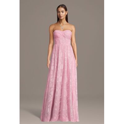DB Studio Twist Bodice Burnout A-Line Dress in Pink Size: Small David's Bridal DB Studio Twist Bodice Burnout A-Line Dress in Pink Size: Small David's Bridal