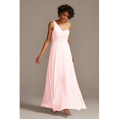 Celebrate DB Studio Full Skirt Bridesmaid Dress With One Shoulder in Petal Size: 22 David's Bridal Celebrate DB Studio Full Skirt Bridesmaid Dress With One Shoulder in Petal Size: 22 David's Bridal