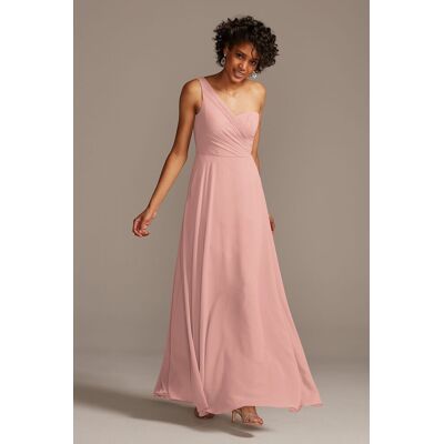 Celebrate DB Studio Full Skirt Dress With One Shoulder in Ballet Size: 20 David's Bridal Celebrate DB Studio Full Skirt Dress With One Shoulder in Ballet Size: 20 David's Bridal