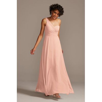 Celebrate DB Studio Full Skirt Dress With One Shoulder in Petal Size: 26 David's Bridal Celebrate DB Studio Full Skirt Dress With One Shoulder in Petal Size: 26 David's Bridal