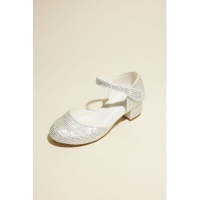 DB Studio Allover Crystal Mary Jane Flower Girl Shoes in White Size: 2Y David's Bridal DB Studio Allover Crystal Mary Jane Flower Girl Shoes in White Size: 2Y David's Bridal