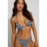 Garage Hardware Triangle Bikini Top Multicolor Stripes L Women