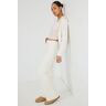 Garage Flared Sleep Rib Pant Tofu Off-white L Women