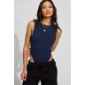 Garage Boat Neck Low Back Bodysuit Marianna Blue M Women