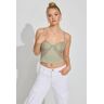 Garage Lace Bustier Peachy Cami Seagrass Green XS Women