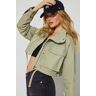 Garage Crop Utility Jacket Seagrass Green XL Women