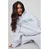 Garage Oversized Classic Hoodie Spring Grey Mix With "Mont Blanc" Art XS Women