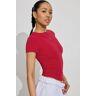 Garage Estelle Longline Tee Jester Red S Women