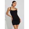 Garage Kasey Open Neck Mini Dress Jet Black XS Women