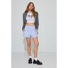 Garage Stripe Poplin Shorts White & Navy Stripe XXS Women