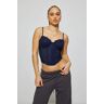 Garage Chrishell Lace Mesh Bustier Maritime Blue M Women