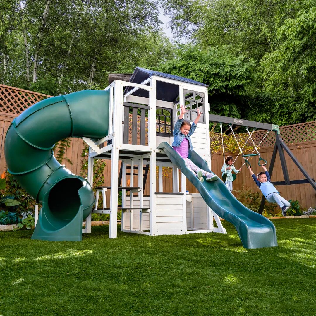 Kids Kidkraft Wrangler Way Swing Set, Outdoor, Outdoor Swing Set Accessories   Durability, Modern, Soft-Touch Rope, Child-Friendly, EZ Kraft Assembly™