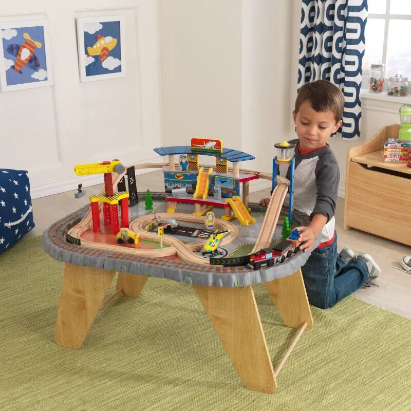 Kids Kidkraft Transportation Station Train Set & Table   Smart, Sturdy Construction