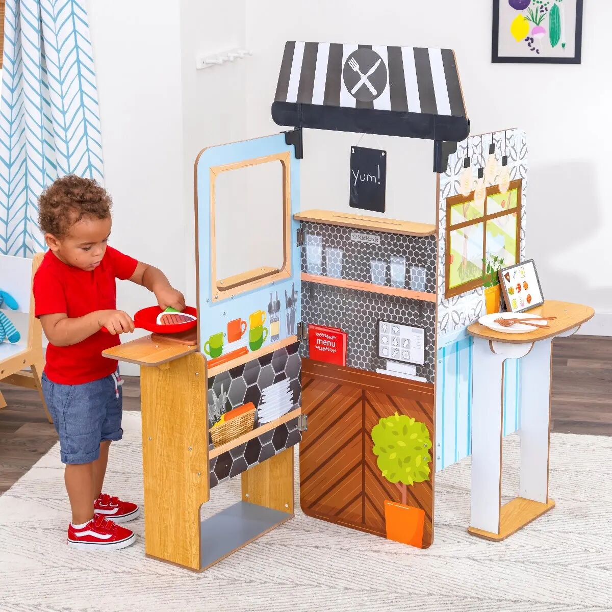 Kids Kidkraft Let's Pretend™ Restaurant Pop-Up, Toys & Play Sets   Chalkboard, EZ Kraft Assembly™