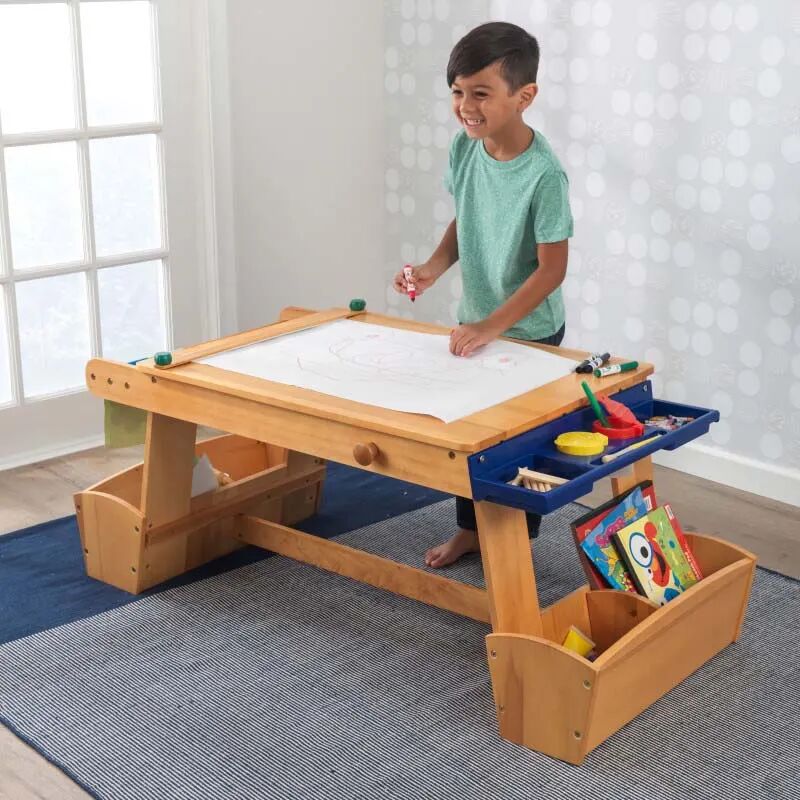 Kids Kidkraft Art Table with Drying Rack & Storage, Toys & Play Sets