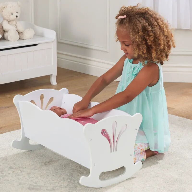 Kids Kidkraft Lil Doll Cradle   Sturdy Wood Construction