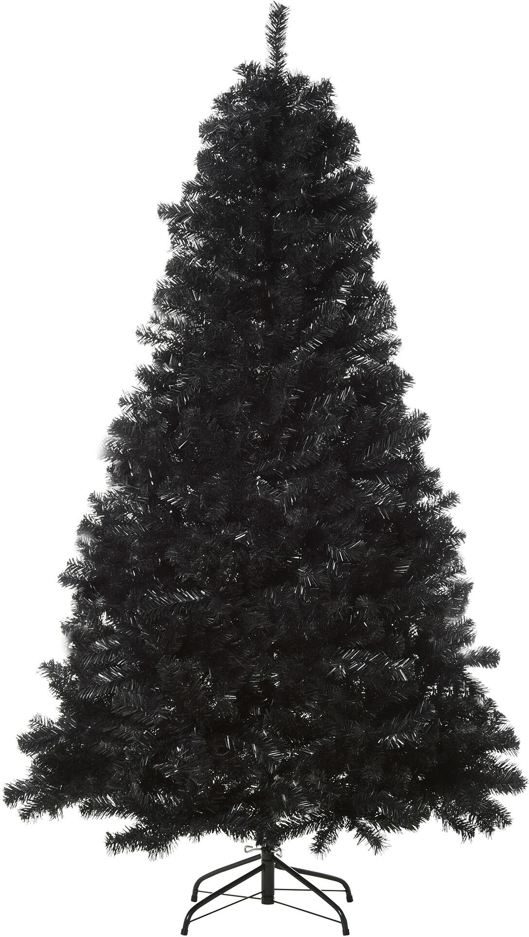 HOMCOM 7ft Black Pencil Artificial Christmas Tree Halloween Style Automatic Open Holiday Home Decoration   Aosom.com