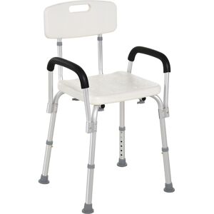 HOMCOM Adjustable Medical Shower Chair, Bath Mate, with Armrests, White Aosom.com HOMCOM Adjustable Medical Shower Chair, Bath Mate, with Armrests, White Aosom.com