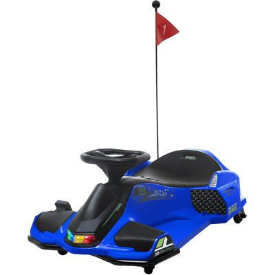 Aosom 12V Ride on Drift Go Kart, Electric Go Kart with Slow Start, Music, Colorful Lights, for 8-12 Years Old, Blue Aosom.com Aosom 12V Ride on Drift Go Kart, Electric Go Kart with Slow Start, Music, Colorful Lights, for 8-12 Years Old, Blue Aosom.com