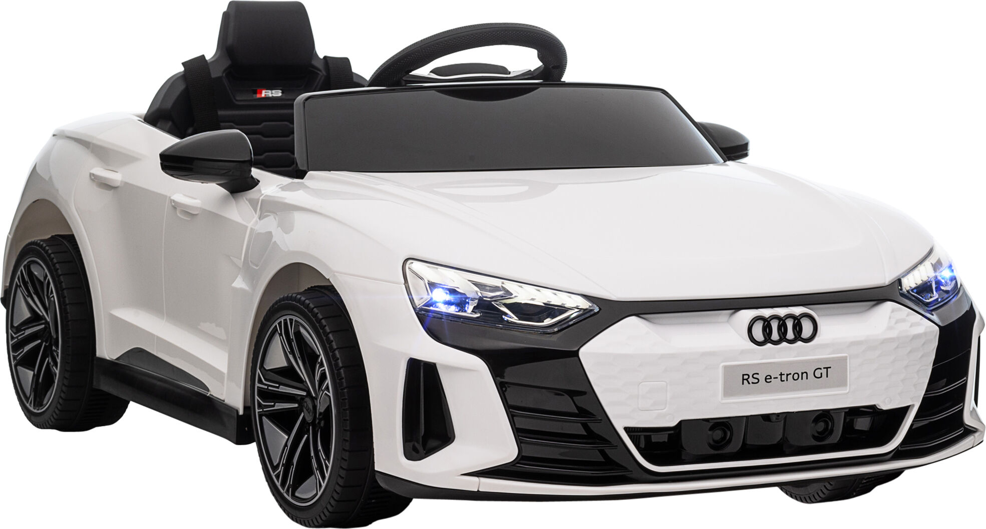 Aosom Electric Car for Kids 37-60 Months   12V Ride-on Toy with Remote Control, Suspension, Horn Honking, Sleek White   Aosom.com