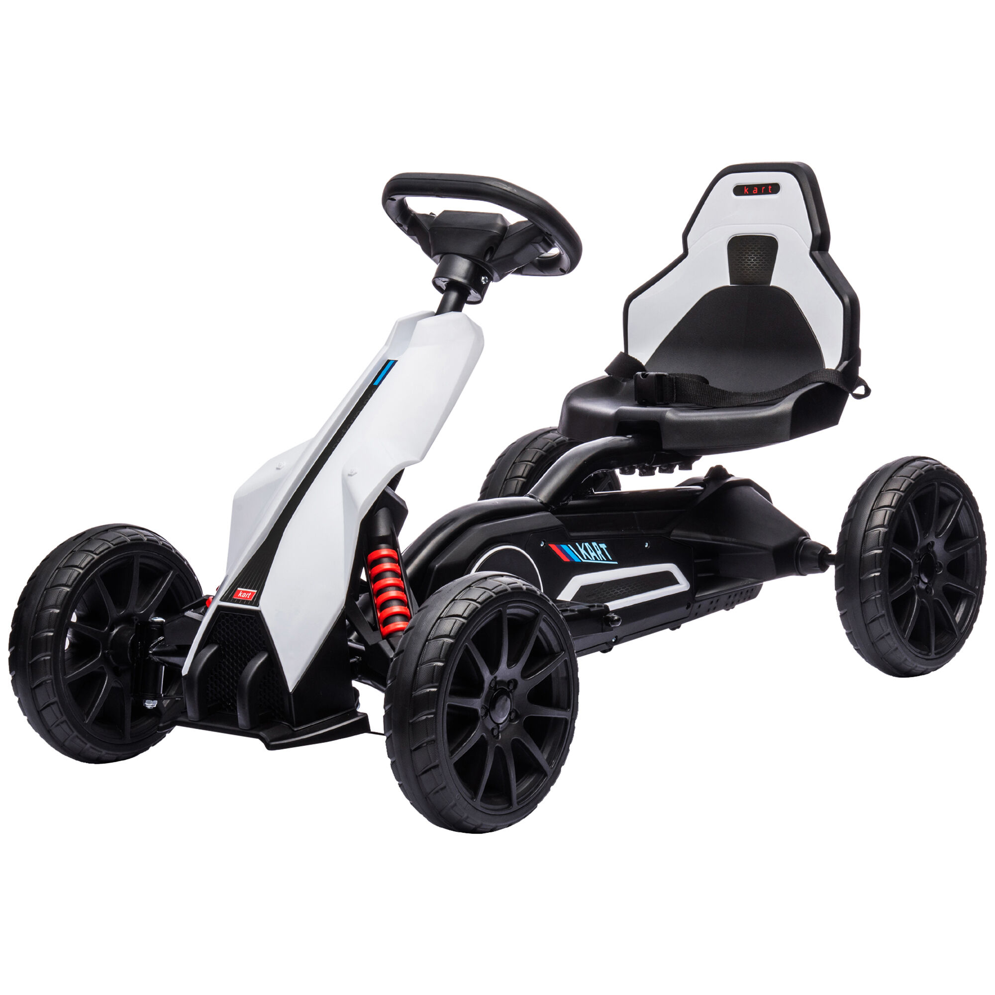 Aosom White Electric Go Kart for Children 12V Adjustable Speed Safe and Fun   Aosom.com