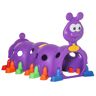 Qaba Kids Caterpillar Climbing Tunnel Purple Indoor Outdoor Climb N Crawl Toy Play Structure for 3 6 Years Old Boys Girls Gift   Aosom.com