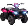 Aosom Pink 12V Children's Battery Operated Car with Music LED Headlights Forward Backward Function for Ages 3-5   Aosom.com