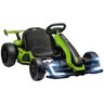 Aosom 24V 7.5 MPH Electric Go Kart with Adjustable Seat, Children Playing Pedal Kart Toy, Slow Start, Green