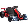 Aosom 24V 7.5 MPH Electric Go Kart with Adjustable Seat, Children Playing Pedal Kart Toy, Slow Start, Red