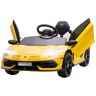 Aosom Lamborghini Licensed Kids Ride On Car, Easy Transport, Battery Operated Luxury Toy, Yellow   Aosom.com