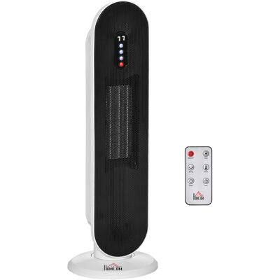 HOMCOM Home Space Heater, Portable Electric Heaters with 45 Degree Oscillation, Remote Control, 24H Timer and Overheating Protection, 1500W/1000W HOMCOM Home Space Heater, Portable Electric Heaters with 45 Degree Oscillation, Remote Control, 24H Timer and Overheating Protection, 1500W/1000W