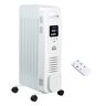 HOMCOM Portable Heating Solution: White 1500W Electric Space Heater with Modes, Timer & Remote   Aosom.com