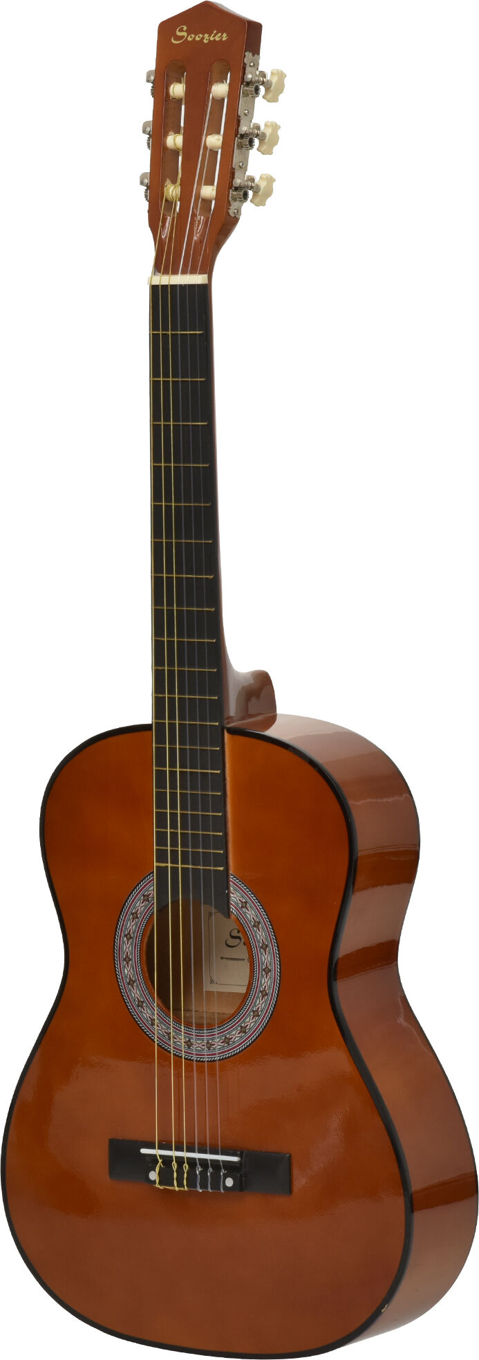 Soozier Beginner Classical Guitar Set 36 Birch Wood with Storage Bag Coffee   Aosom.com