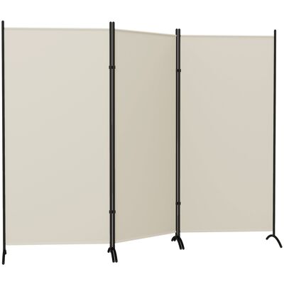 HOMCOM 6' 3 Panel Room Divider, Indoor Privacy Screen for Home, Light Gray HOMCOM 6' 3 Panel Room Divider, Indoor Privacy Screen for Home, Light Gray
