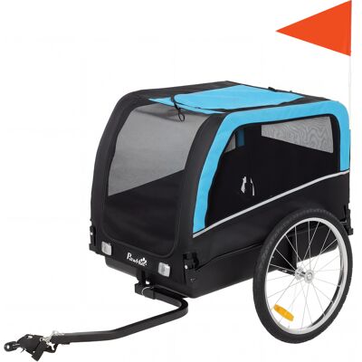 PawHut Dog Bike Trailer, Pet Cart Bicycle Carrier with 20" Air Tires, Quick-Release Wheels, Reflectors, Flag PawHut Dog Bike Trailer, Pet Cart Bicycle Carrier with 20" Air Tires, Quick-Release Wheels, Reflectors, Flag