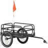 Aosom Bike Cargo Trailer with 16'' Wheels Suspension 88 lbs Load Capacity   Aosom.com