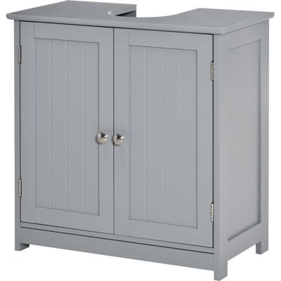 kleankin Bathroom Vanities, Bathroom Sink Cabinets with U-Shape Cut-Out and Adjustable Internal Shelf, Gray Aosom.com kleankin Bathroom Vanities, Bathroom Sink Cabinets with U-Shape Cut-Out and Adjustable Internal Shelf, Gray Aosom.com