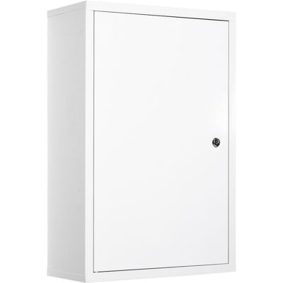 Kleankin Medicine Cabinet Steel Wall Mount 24x16 3-Tier Storage Lockable White Aosom.com Kleankin Medicine Cabinet Steel Wall Mount 24x16 3-Tier Storage Lockable White Aosom.com
