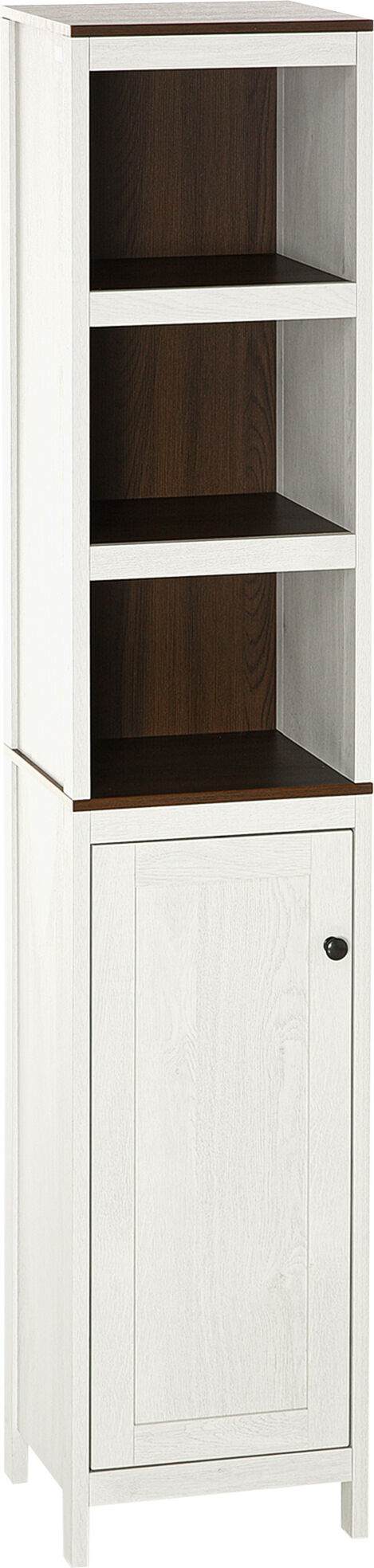 Kleankin Tall Storage Cabinet Freestanding Bathroom Tower Adjustable Shelves Antique White   Aosom.com