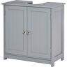 kleankin Bathroom Vanities, Bathroom Sink Cabinets with U-Shape Cut-Out and Adjustable Internal Shelf, Gray