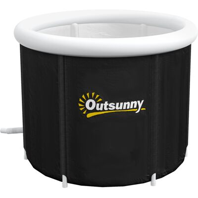 Outsunny Cold Plunge Tub, Portable Ice Bath with Thermo Lid for Athletes' Recovery, Black Aosom.com Outsunny Cold Plunge Tub, Portable Ice Bath with Thermo Lid for Athletes' Recovery, Black Aosom.com