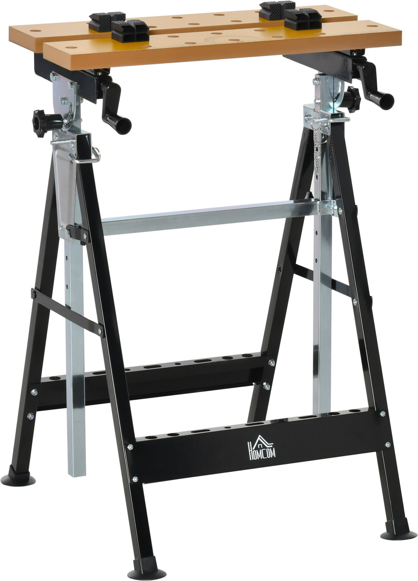 HOMCOM Adjustable Workbench Tool Stand with Steel Frame 220lbs Load Capacity   Aosom.com