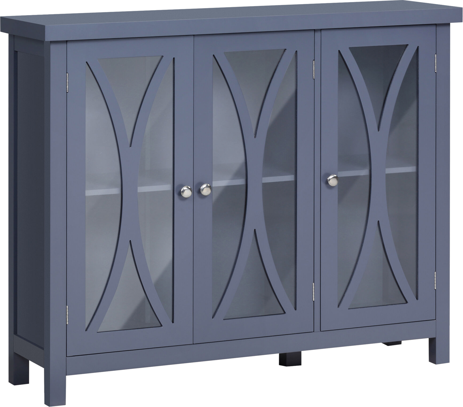 HOMCOM Buffet Sideboard Modern Grey Kitchen Cabinet with Glass Doors Storage for Dining Room Bedroom   Aosom.com