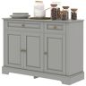 HOMCOM Coffee Bar Cabinet Modern Kitchen Storage with Drawers Shelves Dining Room Furniture   Aosom.com