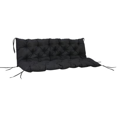 Outsunny Outdoor Seat Pads 3 Seater Bench Swing Chair Replacement Cushions Backrest Black Aosom.com Outsunny Outdoor Seat Pads 3 Seater Bench Swing Chair Replacement Cushions Backrest Black Aosom.com