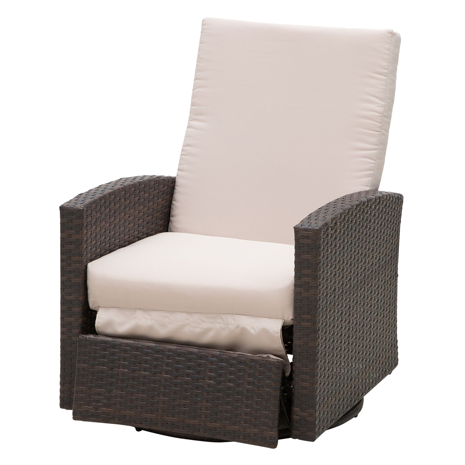 Outsunny Patio Lounge Chair Recliner with Footrest Comfortable Outdoor Seating   Aosom.com