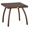 Outsunny Wicker Side Table Patio All-Weather Material Outdoor Furniture   Aosom.com